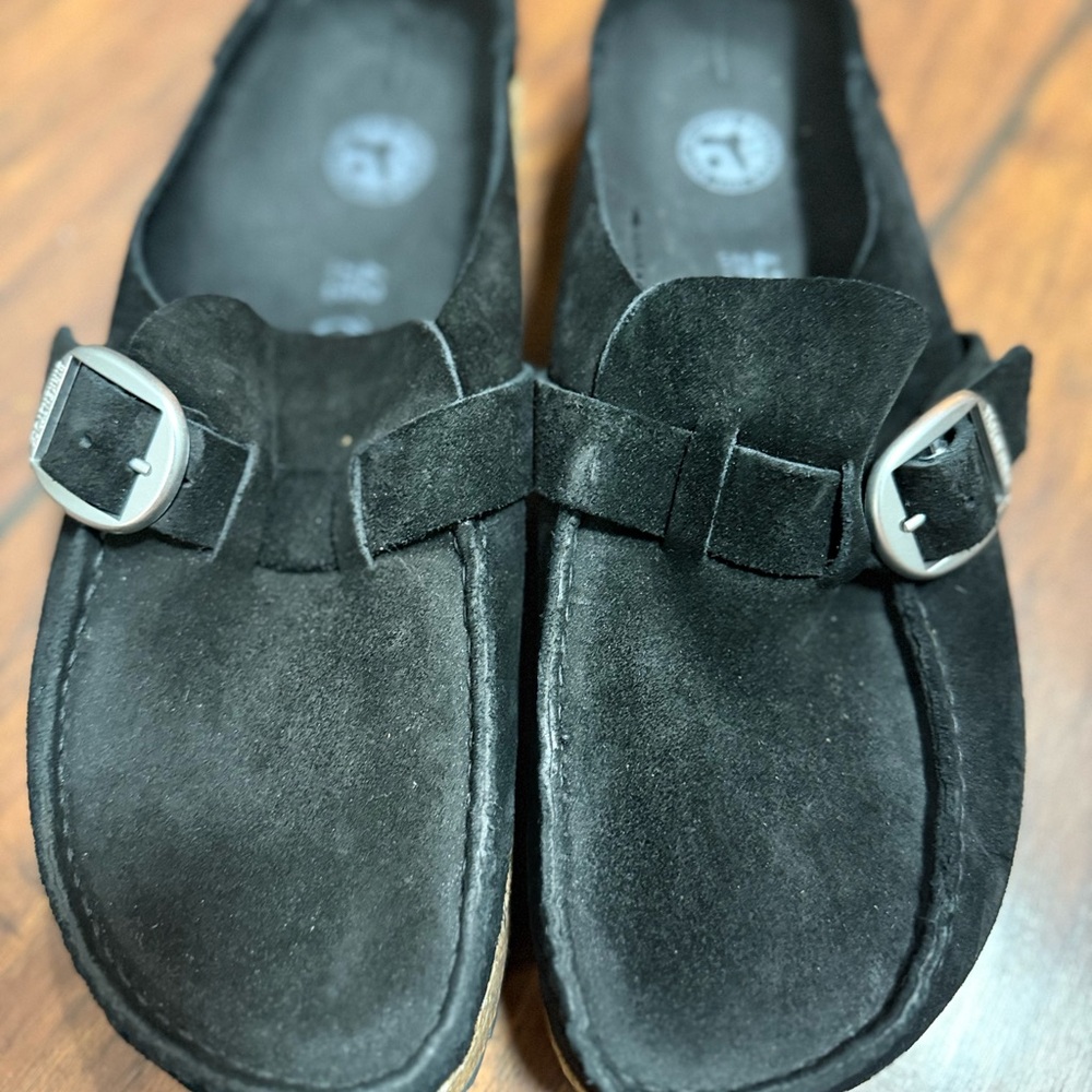 Birkenstock Black Suede Women's Shoes New without tags